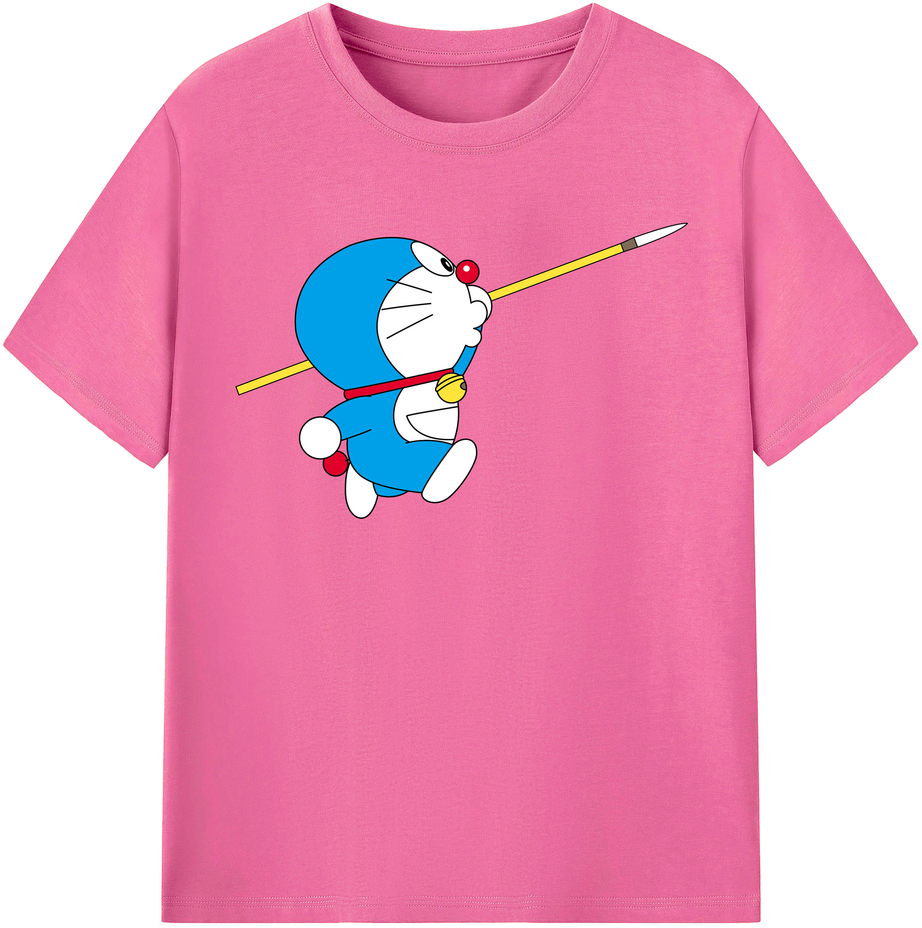 （画像用） ドラえもん Doraemon レディースカジュアルプリントTシャツ（綿100％）